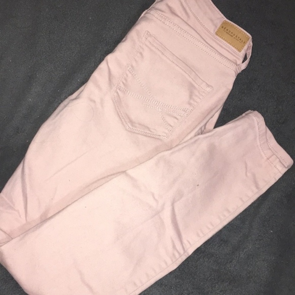 Aeropostale Light pink high waisted jeans